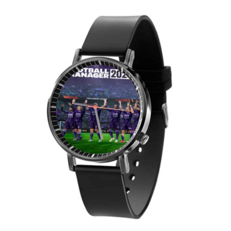 Football Manager 2023 Black Quartz Watch Unisex With Premium Gift Box