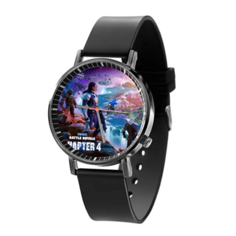 Fortnite Battle Royale Chapter 4 Black Quartz Watch Unisex With Premium Gift Box