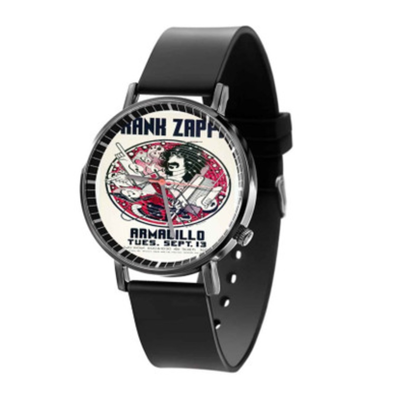 Frank Zappa Armadillo Black Quartz Watch Unisex With Premium Gift Box