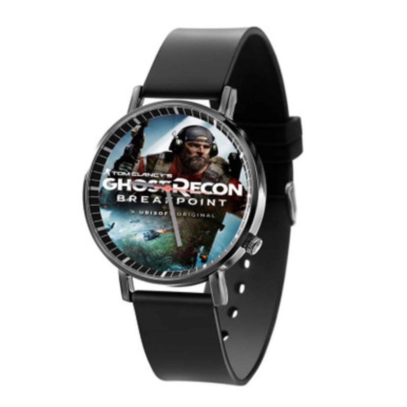 Ghost Recon Breakpoint Black Quartz Watch Unisex With Premium Gift Box