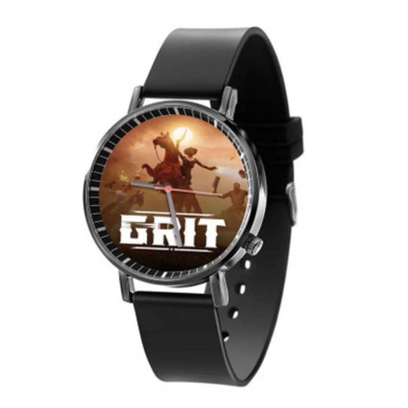GRIT Black Quartz Watch Unisex With Premium Gift Box