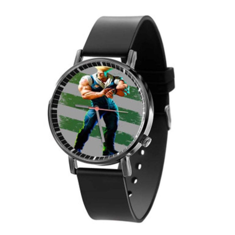 Guile Street Fighter 6 Black Quartz Watch Unisex With Premium Gift Box