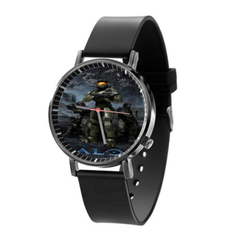 Halo 3 Spartan Black Quartz Watch Unisex With Premium Gift Box