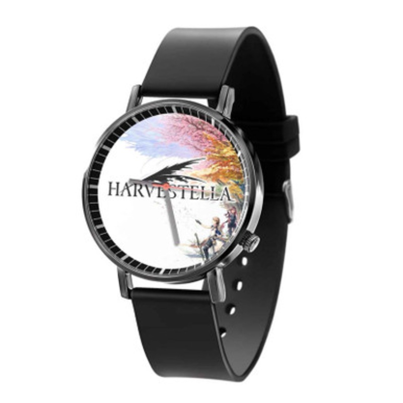 Harvestella Black Quartz Watch Unisex With Premium Gift Box