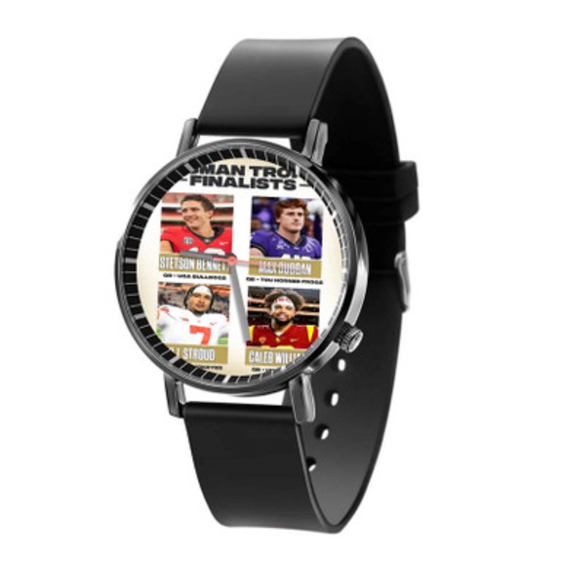 Heisman Finalist Trophy Black Quartz Watch Unisex With Premium Gift Box