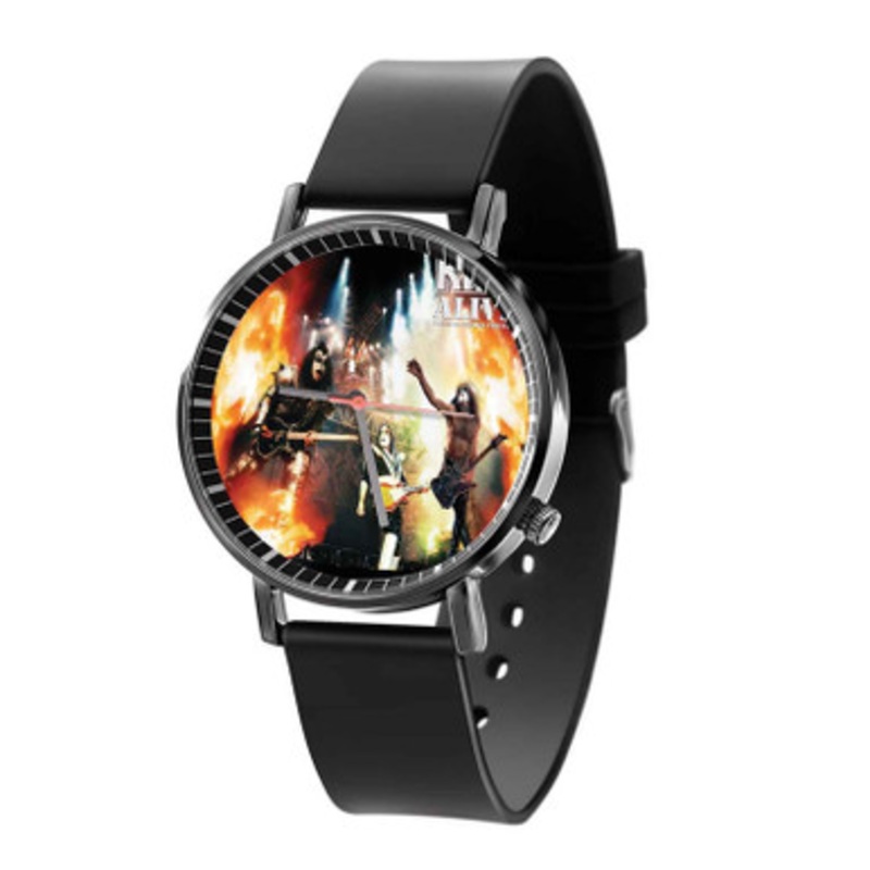 Kiss Alive The Millennium Concert 2006 Black Quartz Watch Unisex With Premium Gift Box