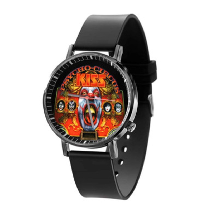 Kiss Psycho Circus 1998 Black Quartz Watch Unisex With Premium Gift Box