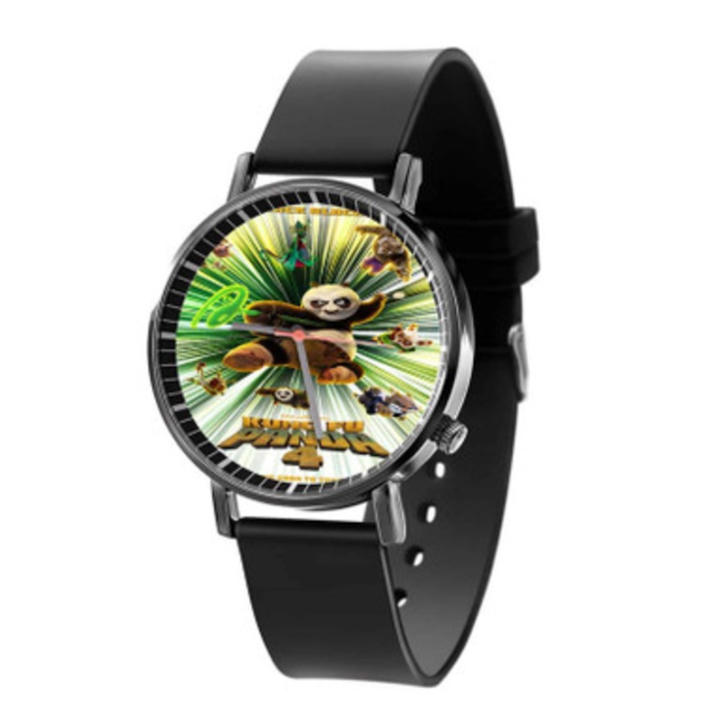 Kung Fu Panda 4 Black Quartz Watch Unisex With Premium Gift Box