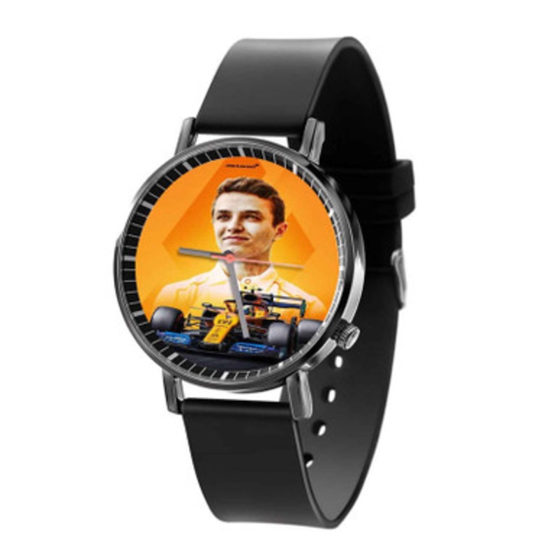 Lando Norris F1 Mc Laren Black Quartz Watch Unisex With Premium Gift Box