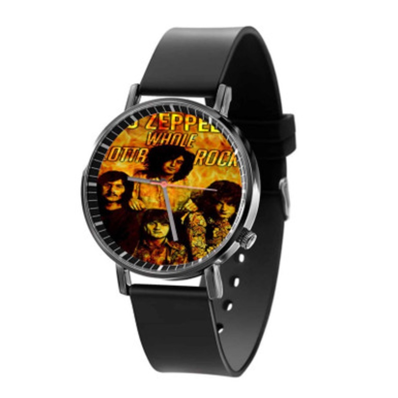 Led Zeppelin Whole Lotta Rock 1992 Black Quartz Watch Unisex With Premium Gift Box