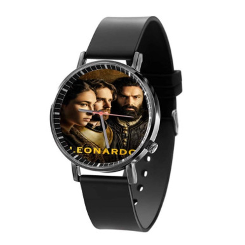 Leonardo TV Series Black Quartz Watch Unisex With Premium Gift Box