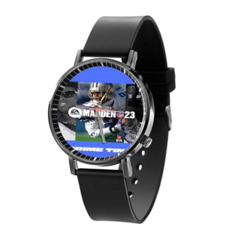 Madden NFL 23 Black Quartz Watch Unisex With Premium Gift Box