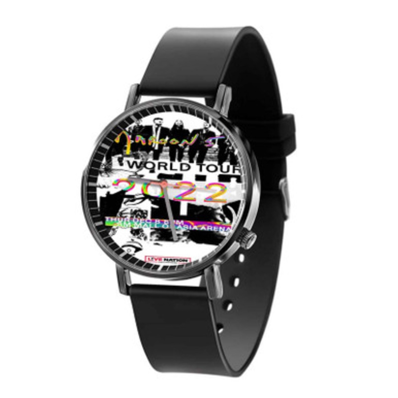 Maroon 5 World Tour 2022 Black Quartz Watch Unisex With Premium Gift Box