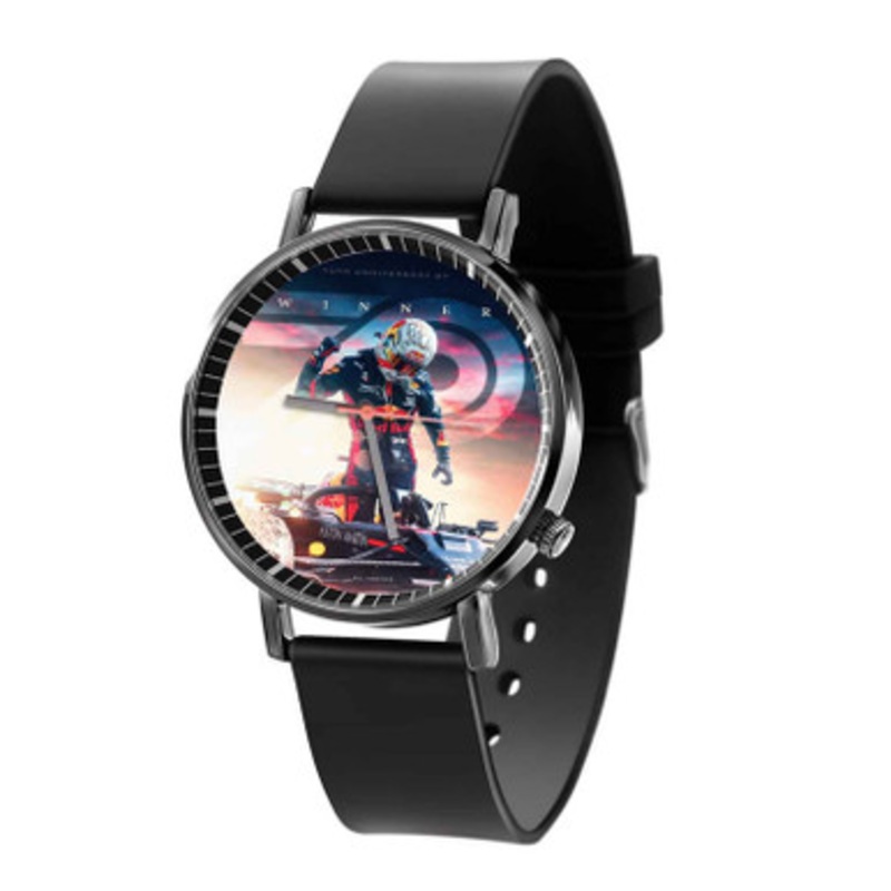 Max Verstappen F1 Winner Black Quartz Watch Unisex With Premium Gift Box