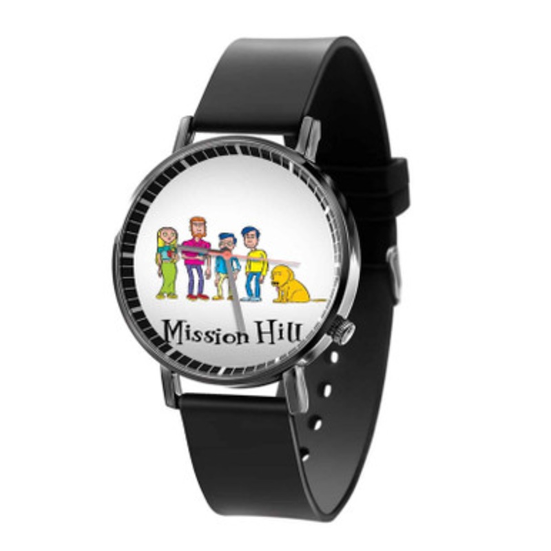 Mission Hill Black Quartz Watch Unisex With Premium Gift Box