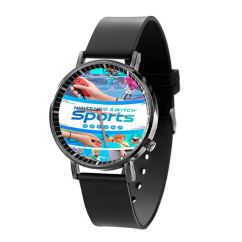Nintendo Switch Sports Black Quartz Watch Unisex With Premium Gift Box