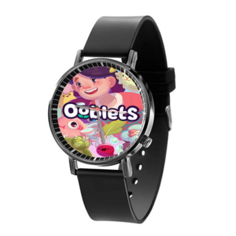 Ooblets Black Quartz Watch Unisex With Premium Gift Box
