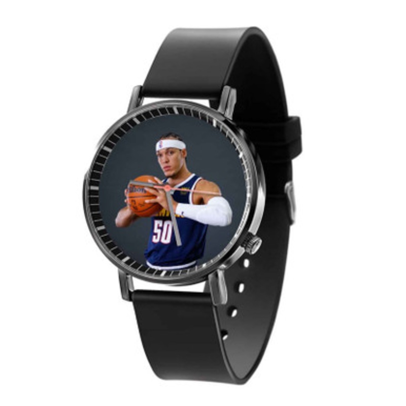 Aaron Gordon Black Quartz Watch Unisex With Premium Gift Box