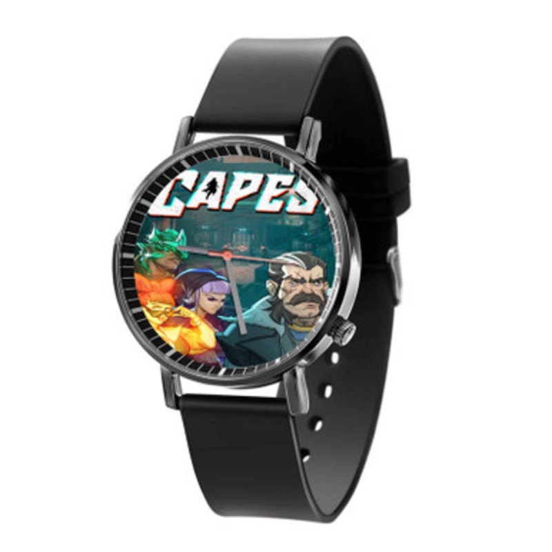 Capes Black Quartz Watch Unisex With Premium Gift Box
