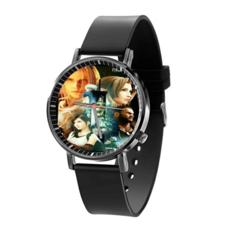Final Fantasy VII Black Quartz Watch Unisex With Premium Gift Box