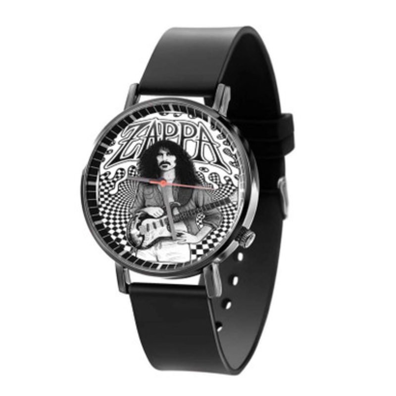 Frank Zappa Art Black Quartz Watch Unisex With Premium Gift Box