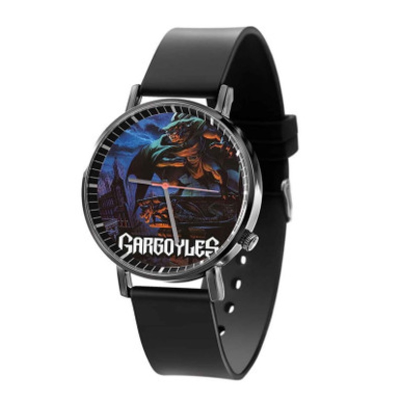 Gargoyles Black Quartz Watch Unisex With Premium Gift Box