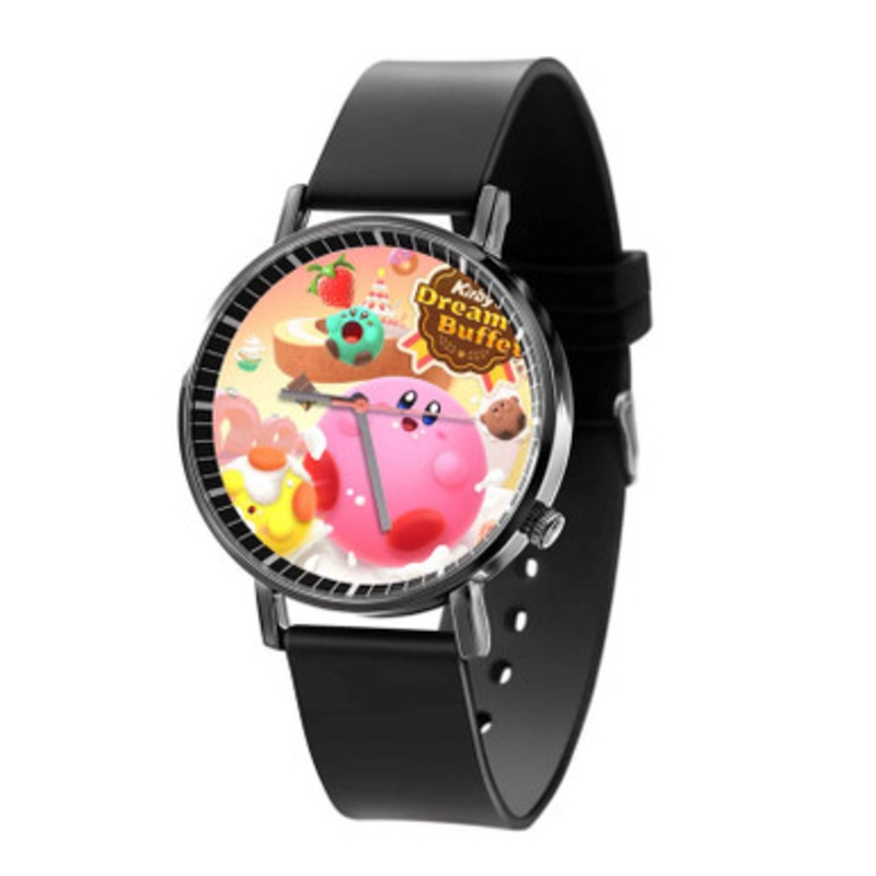 Kirby s Dream Buffet Black Quartz Watch Unisex With Premium Gift Box