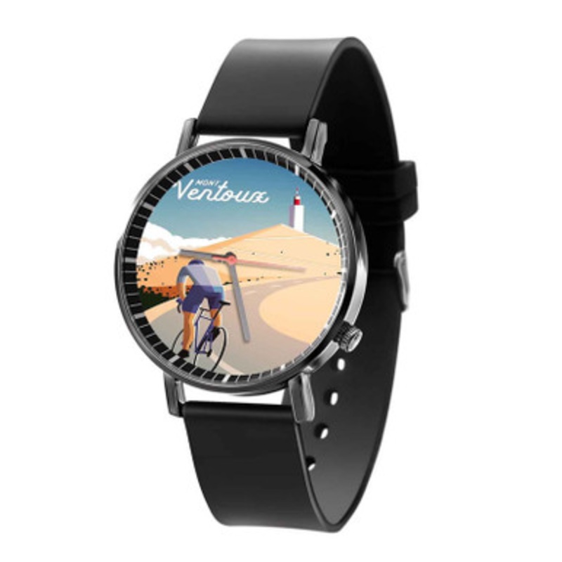 Mont Ventoux Black Quartz Watch Unisex With Premium Gift Box