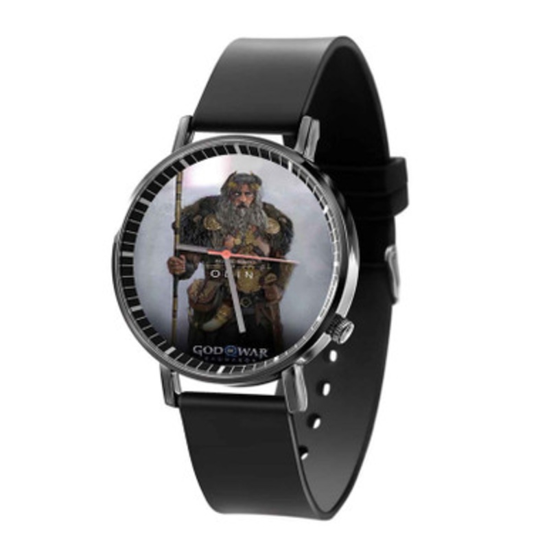 Odin God Of War Ragnarok Black Quartz Watch Unisex With Premium Gift Box